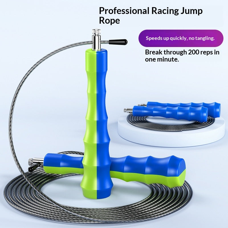 Vivydwell Pro Speed Rope - adjustable steel cable jump rope with ball-bearing handles
