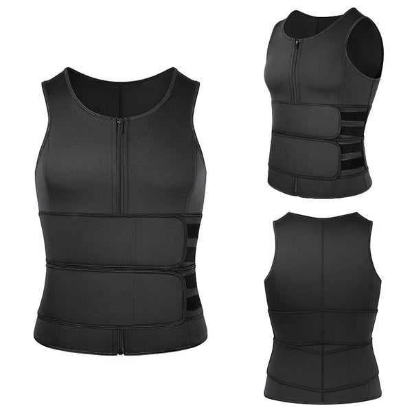 Vivydwell Hot Pull Chain Man Sports Vest Neoprene - Vivydwell